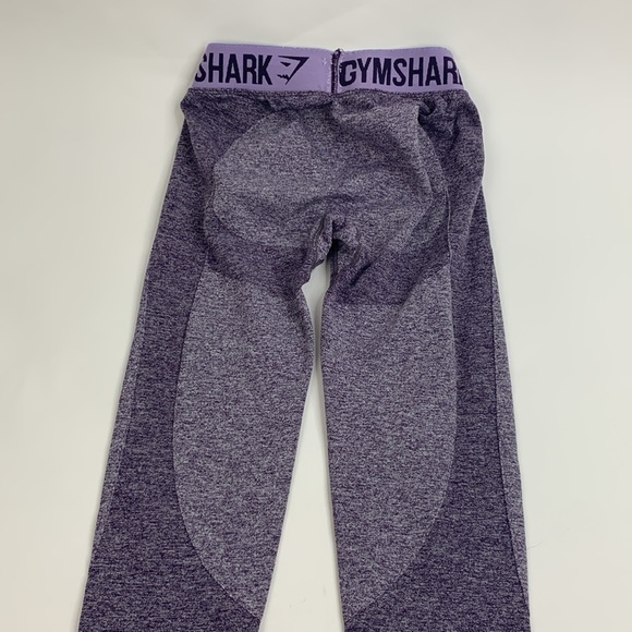 GYMSHARK Leggings Size XS Heather Purple with stretch Designer Workout - Picture 6 of 13